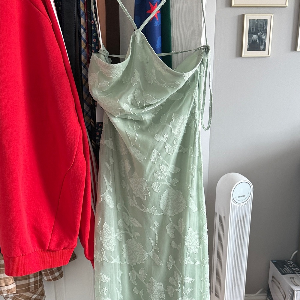 Princess Polly Light Green Floral Maxi Dress